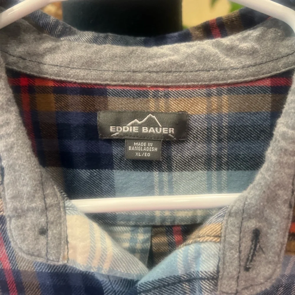 Vintage Eddie Bauer flannel shirt size XL - Picture 2 of 5